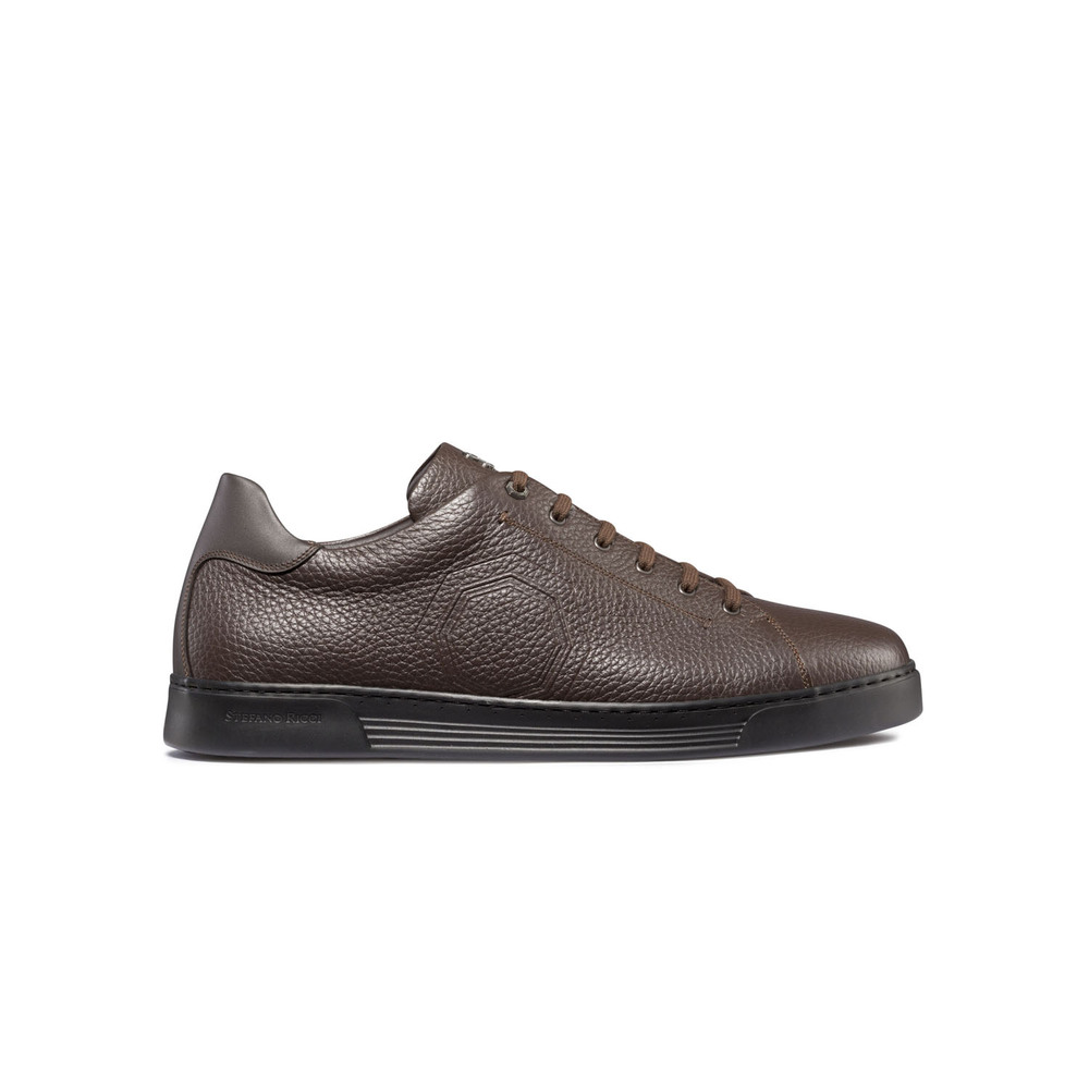 CALFSKIN LEATHER SNEAKERS Colour: M019 Size: 7