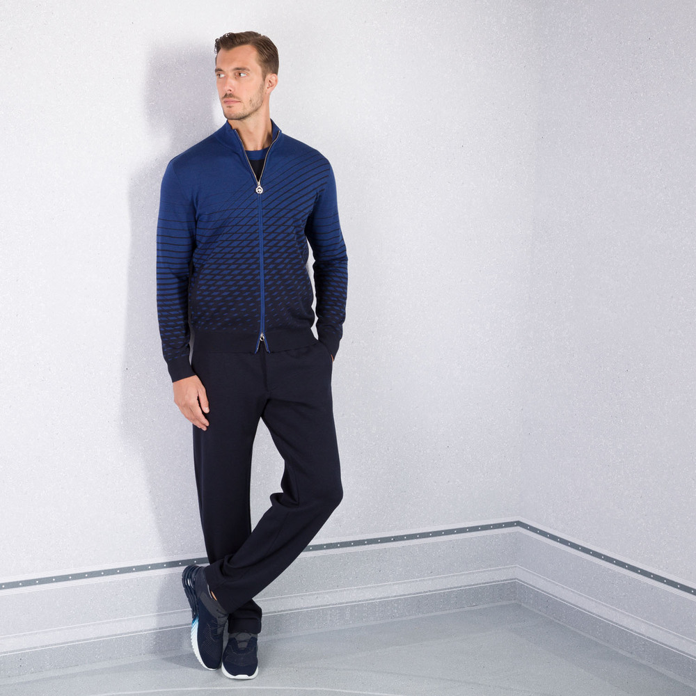 Knit jogging suit blouson by STEFANO RICCI