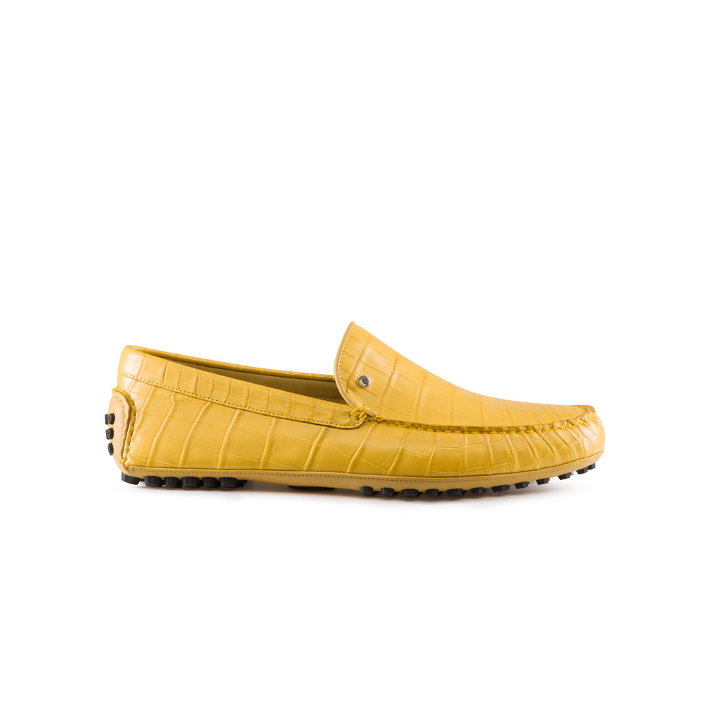 Technical calfskin and crocodile leather sneakers by STEFANO RICCI
