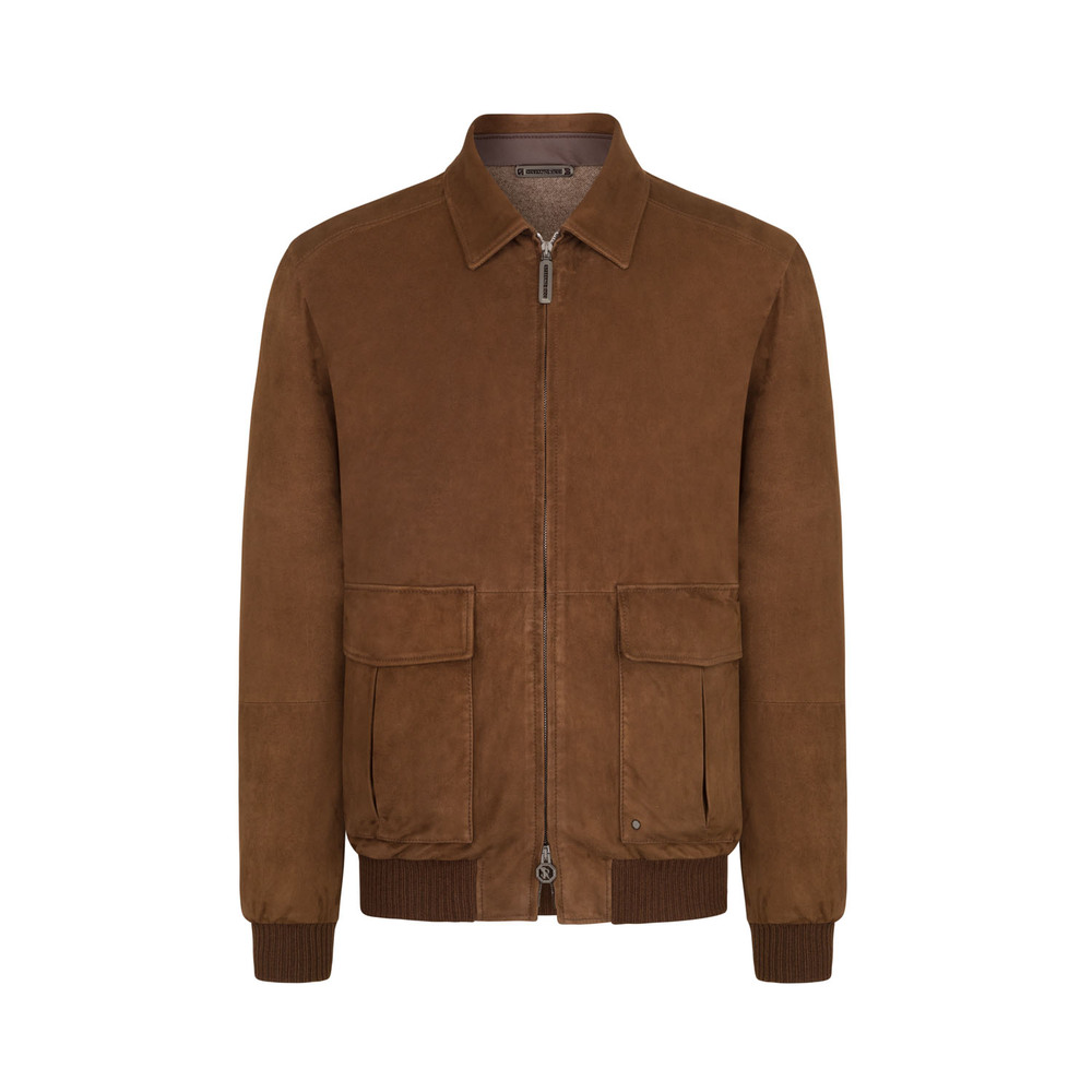 Mens suede shop blouson jacket