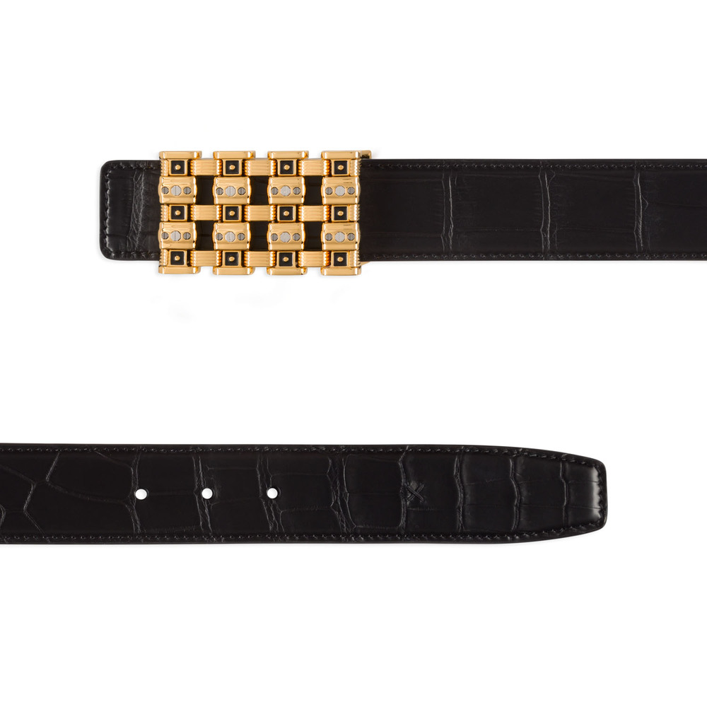 Matted crocodile leather belt by STEFANO RICCI | Shop Online