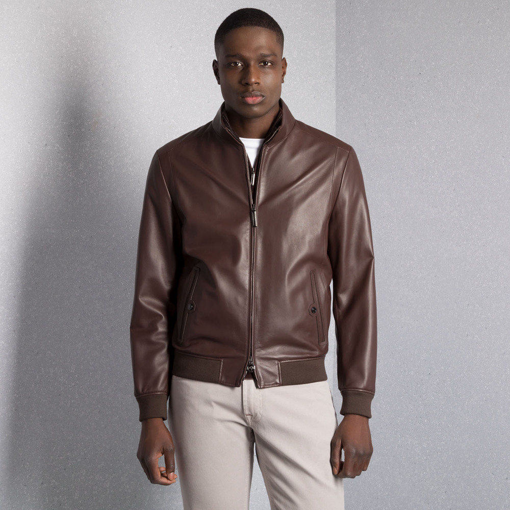 Lambskin leather and shearling blouson by STEFANO RICCI | Shop Online
