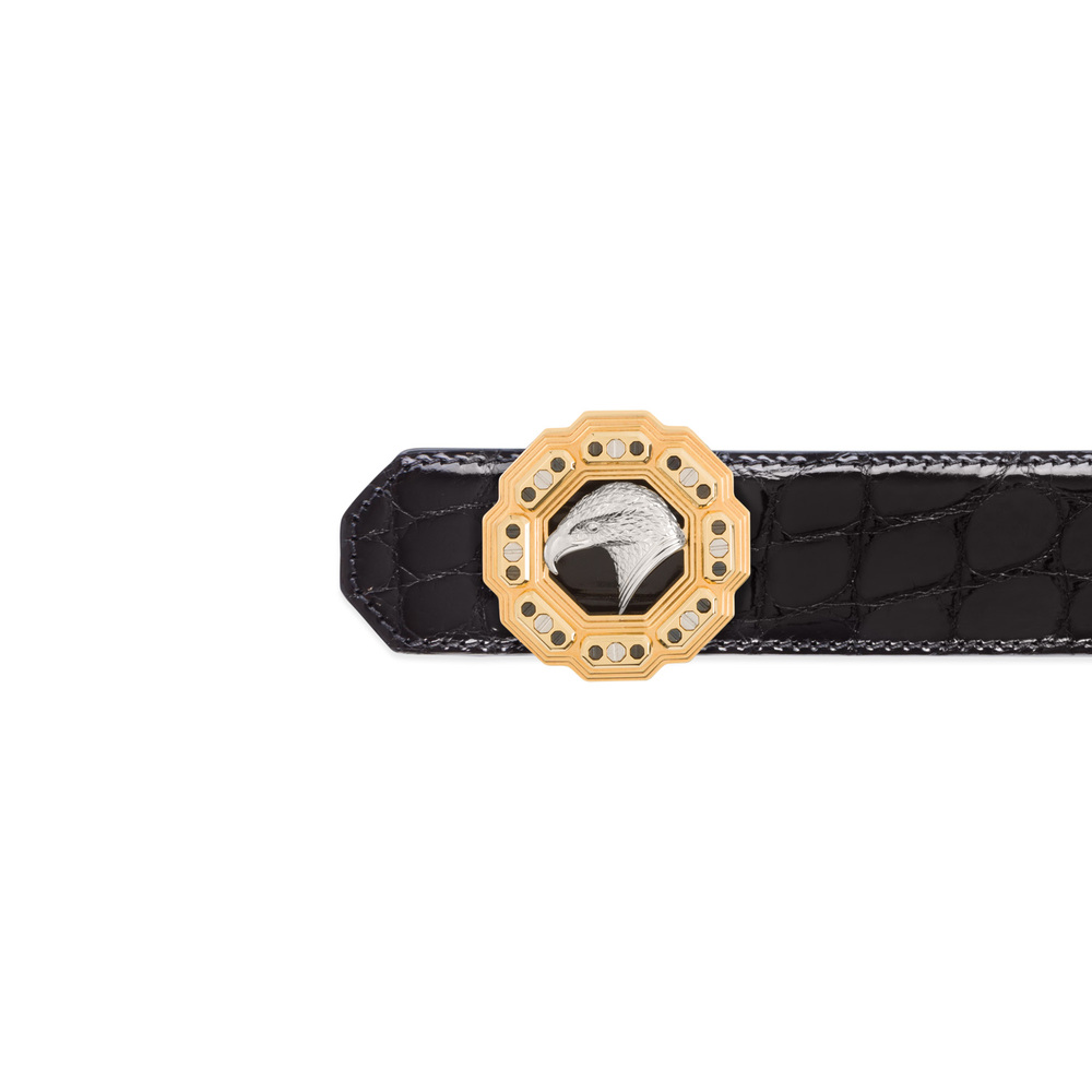 POLISHED CROCODILE LEATHER BELT by STEFANO RICCI | Shop Online