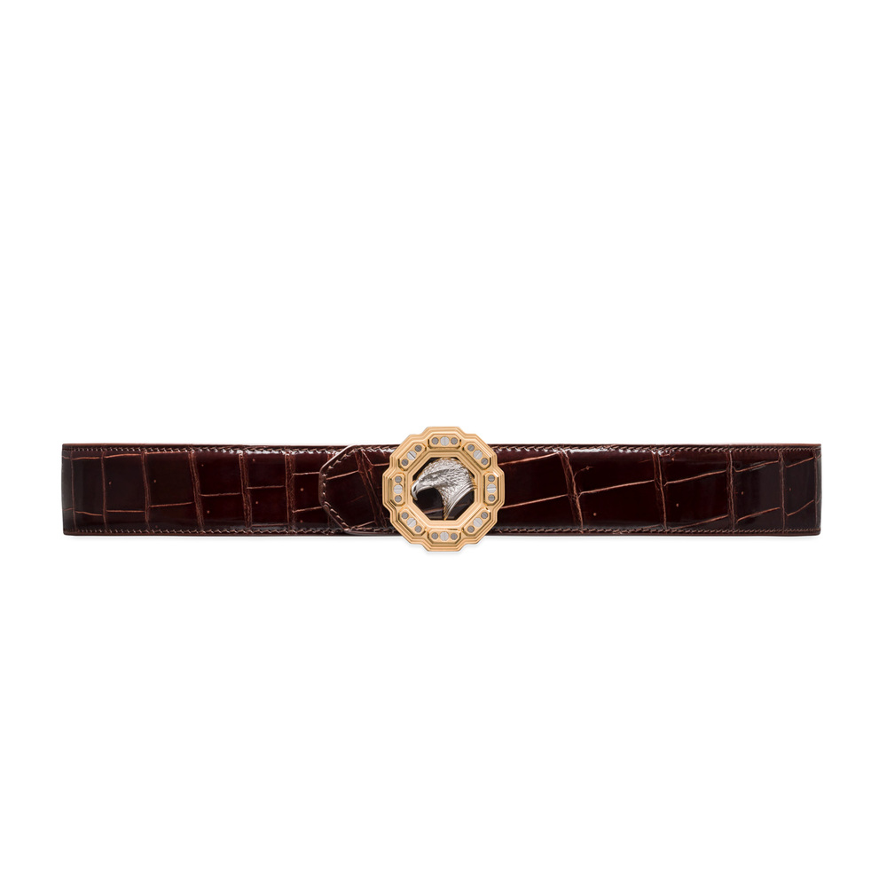 POLISHED CROCODILE LEATHER BELT by STEFANO RICCI | Shop Online