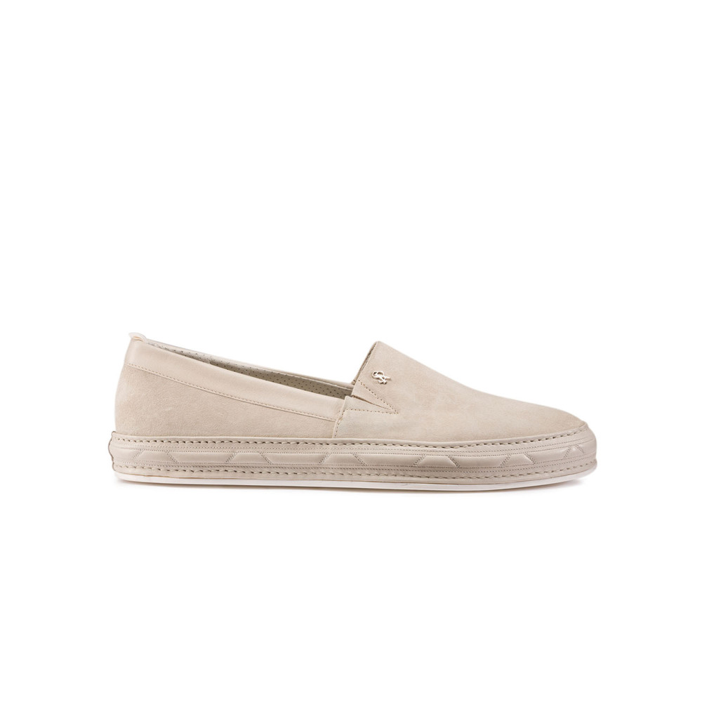 Suede and calfskin leather slip-on shoes by STEFANO RICCI | Shop Online