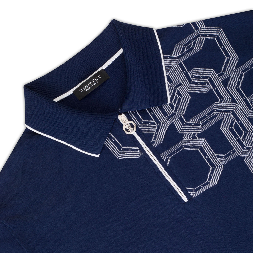 Zip polo shirt by STEFANO RICCI