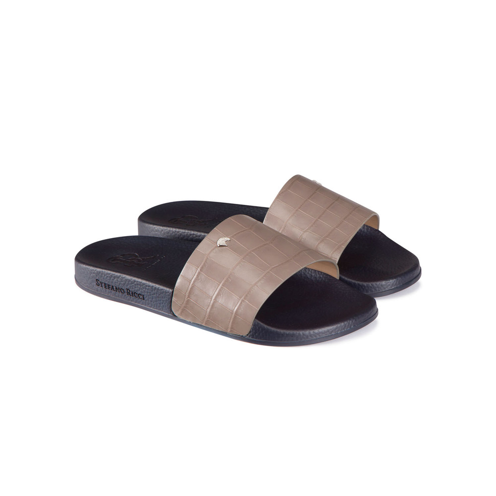 Size 10 Monogram Black Slides