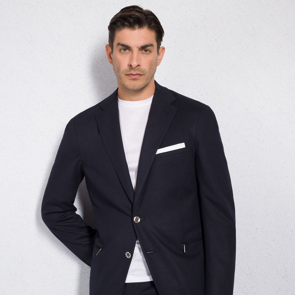 Twobutton deconstructed jersey suit by STEFANO RICCI Shop Online