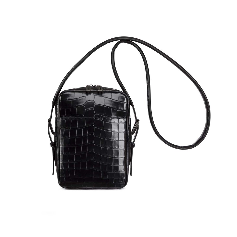 Matted crocodile messenger bag by STEFANO RICCI | Shop Online