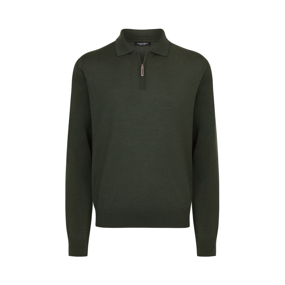 Cashmere and silk zip polo shirt by STEFANO RICCI | Shop Online