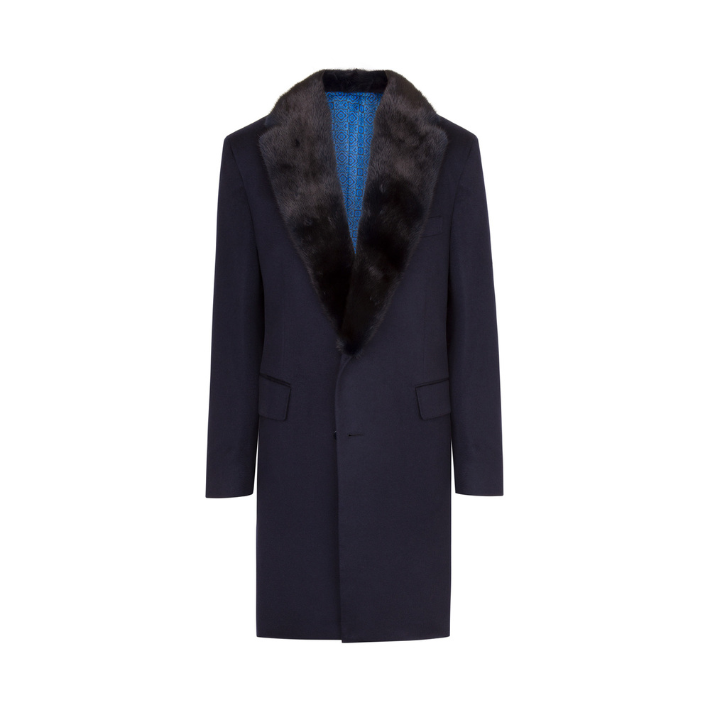 Cashmere and hot sale mink coat