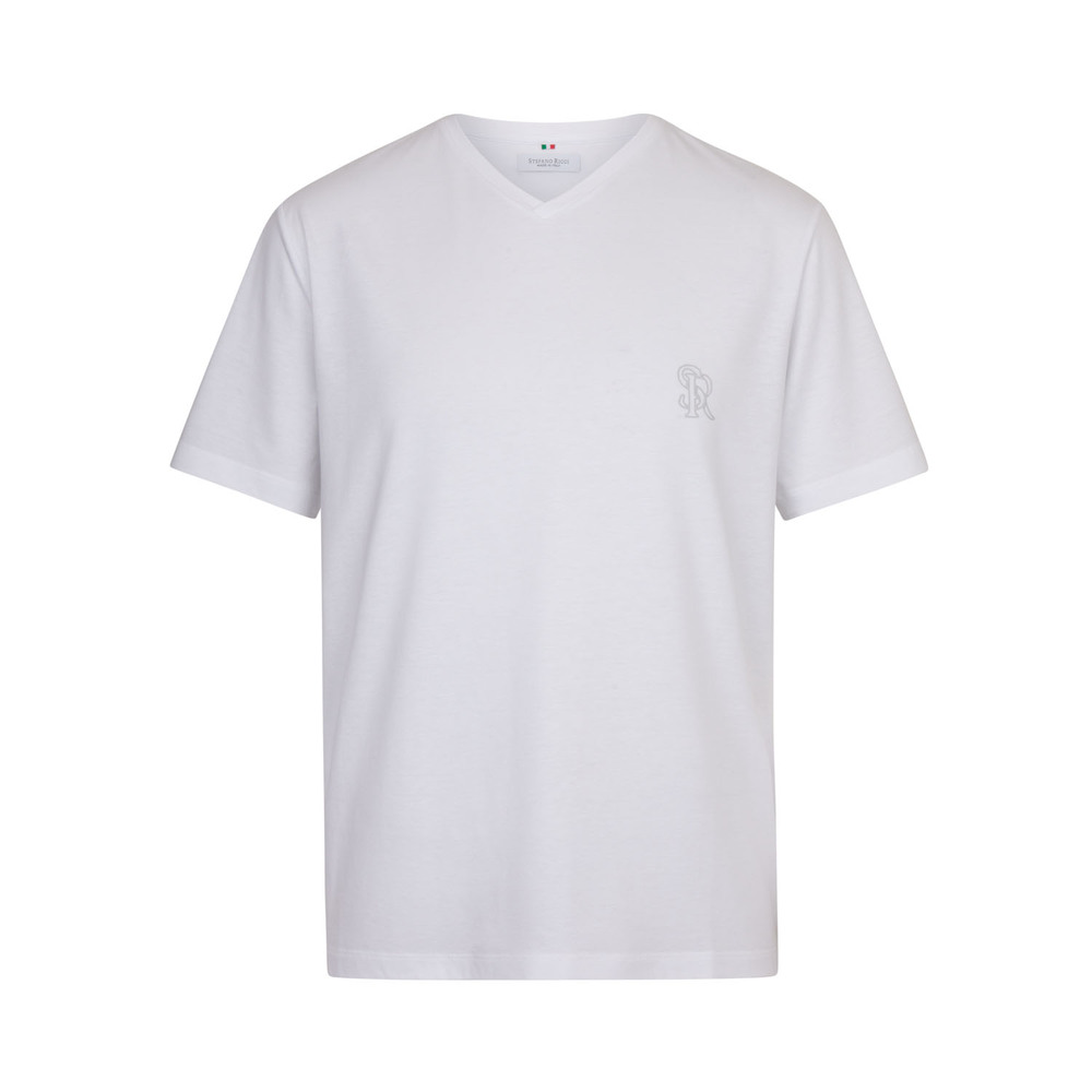 Burberry men's white popular v-neck t-shirt size 3xl