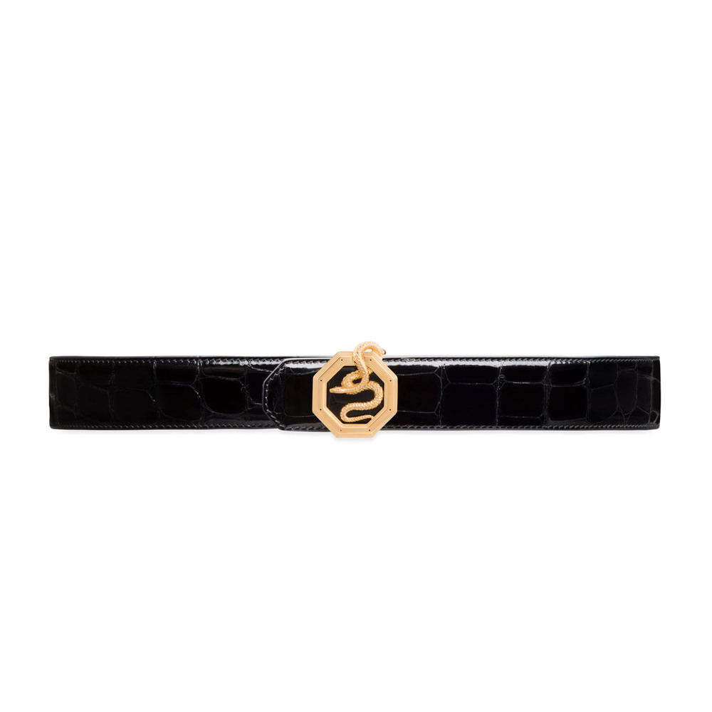 Polished crocodile leather belt by STEFANO RICCI | Shop Online