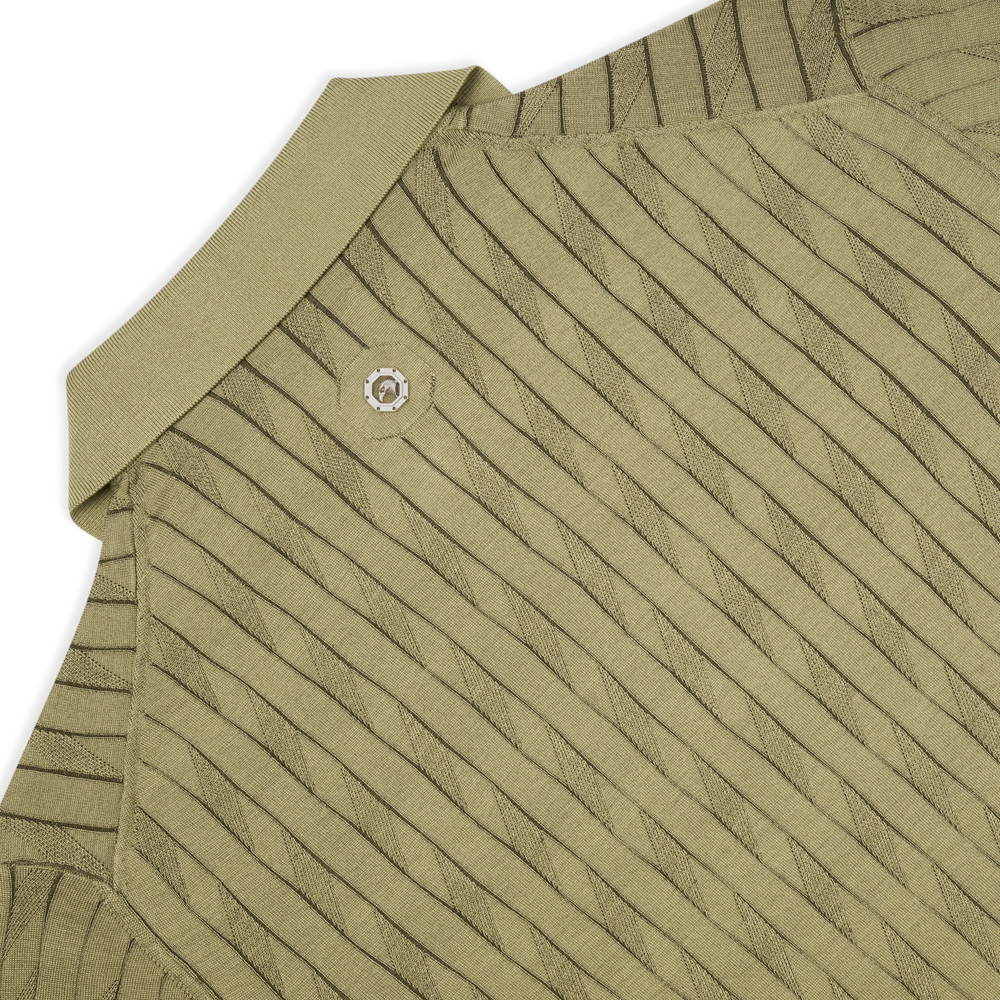 【2本セットに変更】STEFANO RICCI COTTON AND SILK KNIT ZIP POLO SHIRT Colour: F25220_2161 Size