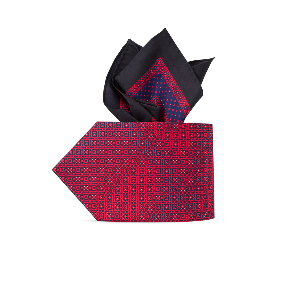 Hand printed silk tie set by STEFANO RICCI | Shop Online