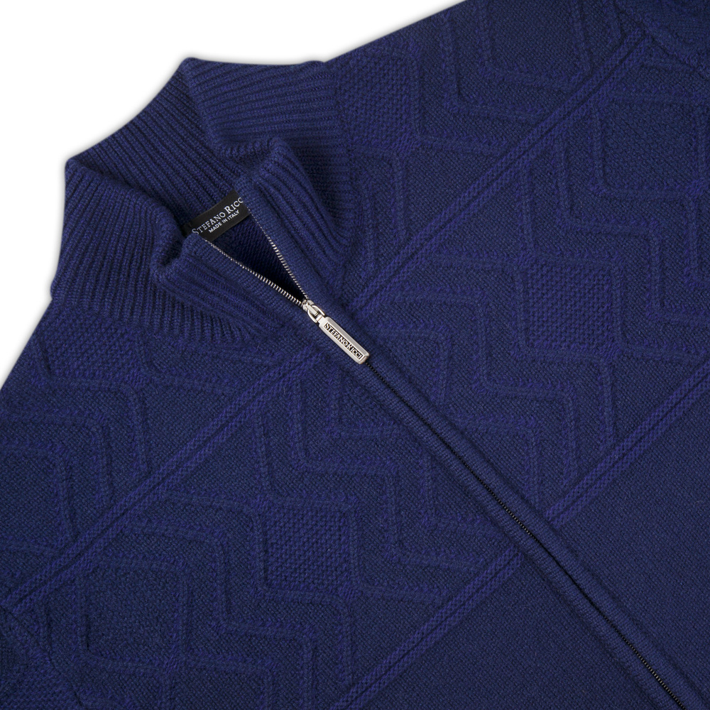 Cashmere and wool zip sweater by STEFANO RICCI | Shop Online