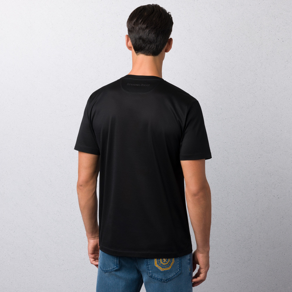 Embroidered cotton t-shirt by STEFANO RICCI | Shop Online