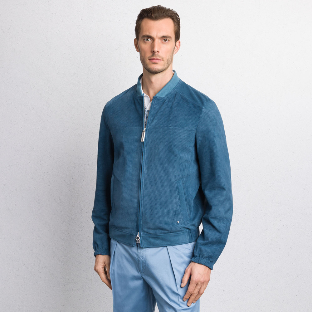 【SPERONE】24SS★ China Curved Suede Blouson Designer fashion, Seoul-fully created | W Concept