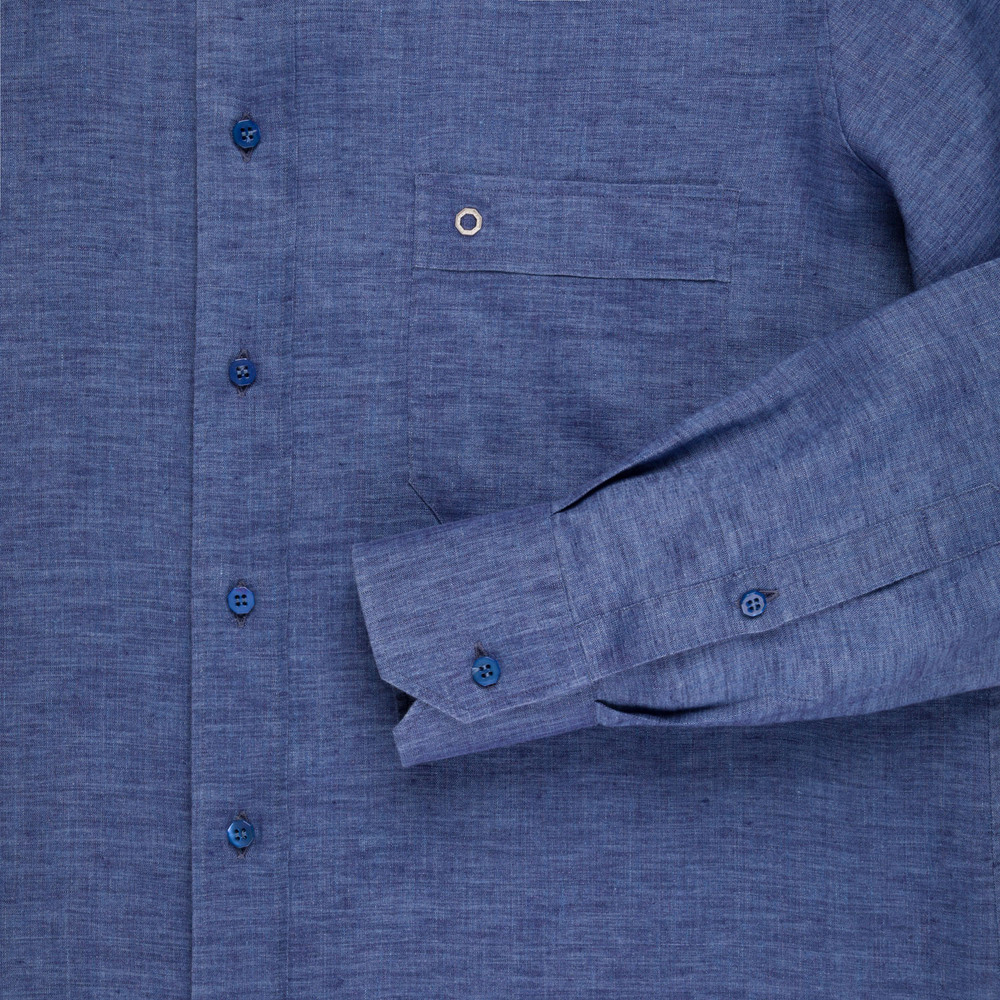 LINEN IVREA SHIRT Colour: BX2927_004 Size: 41 by Stefano