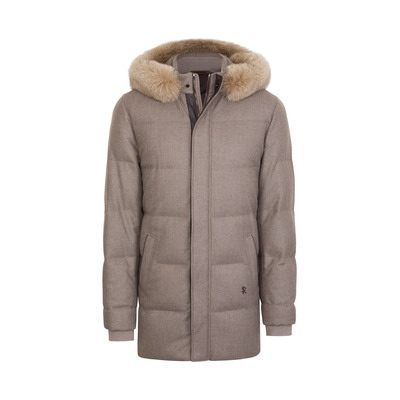 parka with fox fur