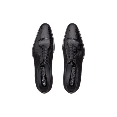 Diamante crocodile leather Oxford shoes Colour: N999 Size: 8