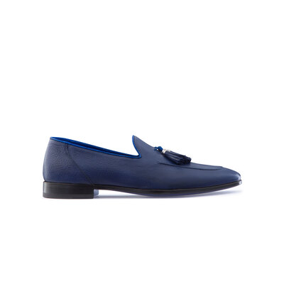 Calfskin leather tassel loafers by 