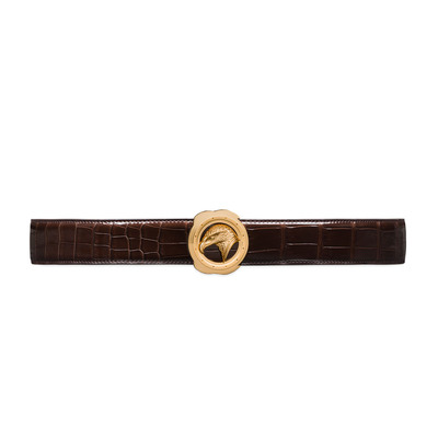 Polished crocodile leather belt by STEFANO RICCI | Shop Online