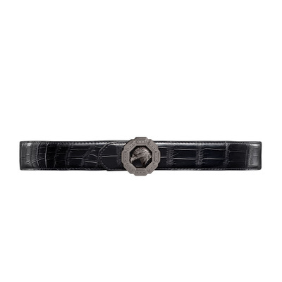 Handmade matted crocodile leather belt by STEFANO RICCI | Shop Online