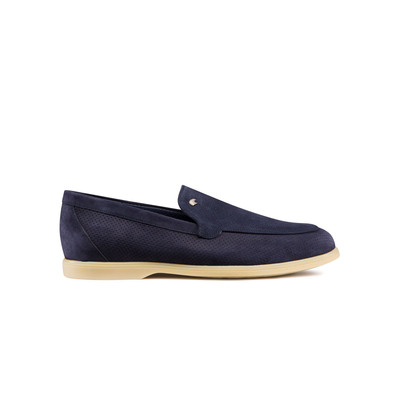 coloured suede loafers