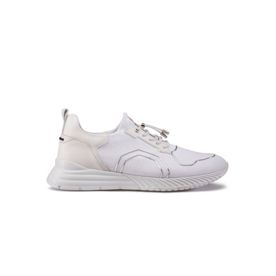Technical fabric and calfskin leather sneakers by STEFANO RICCI | Shop ...
