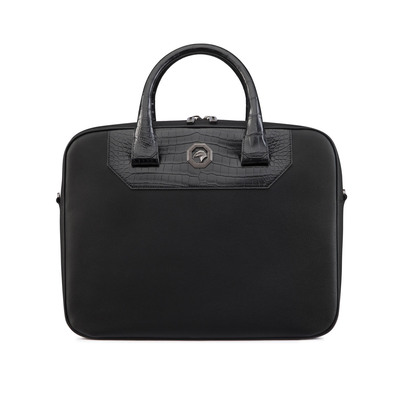 Calfskin and matted crocodile business bag by STEFANO RICCI | Shop Online