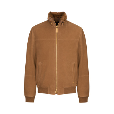 Lambskin and orylag fur blouson by STEFANO RICCI | Shop Online