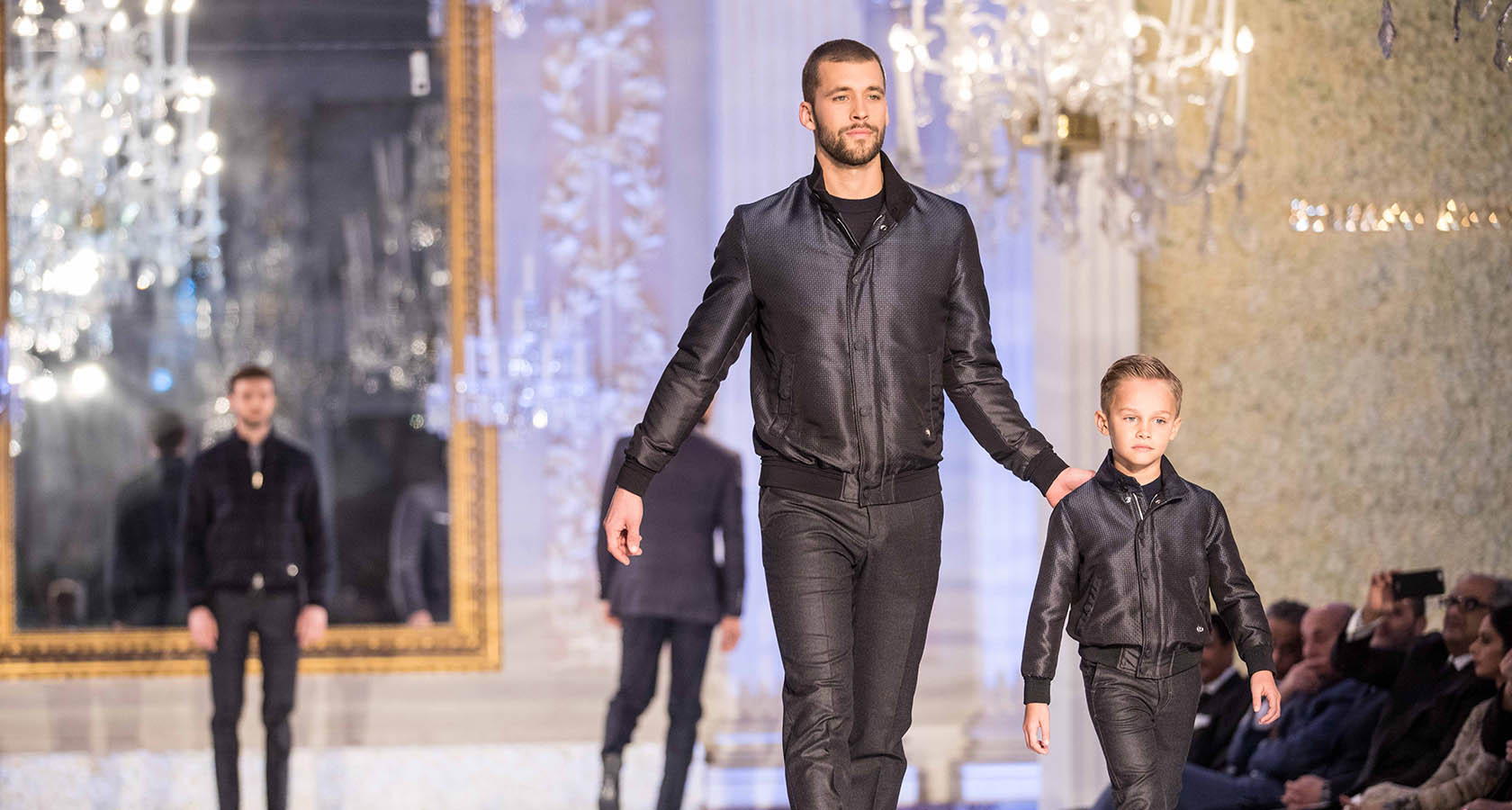 Stefano Ricci on X: Maestro @AndreaBocelli walks the runway in  #StefanoRicci with his sons Amos and Matteo Bocelli at the #SR45th  Anniversary fashion show.  / X